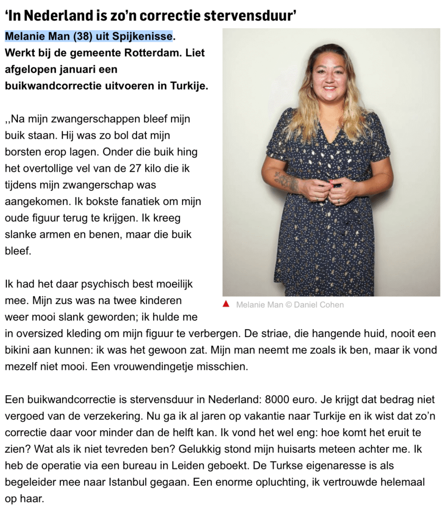 buikwandcorrectie ervaring